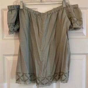 Cloth and Stone off the shoulder blouse